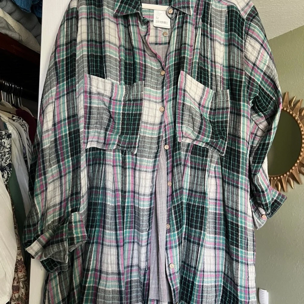 Free People Voyager,Button Down Shirt - Picture 3 of 3